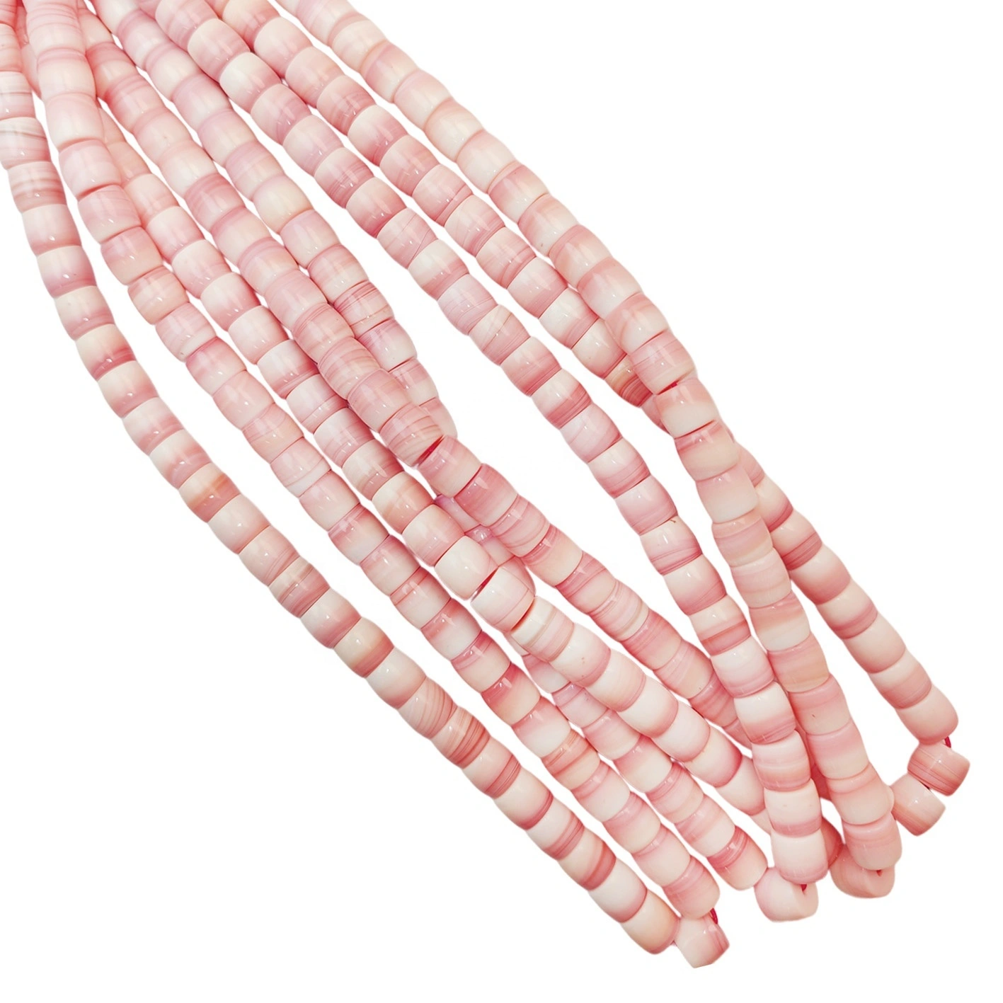 Pink Opal Princess Barrel Diy Polished Gemstone Handmade Gift Necklace Or Other Jewelry Spiritual And Healing Jewelry 8mm 1