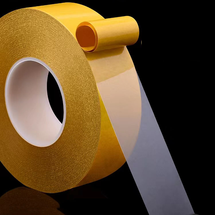 Yellow Liner High Adhesion PET Film Double Sided Adhesive Tape 4