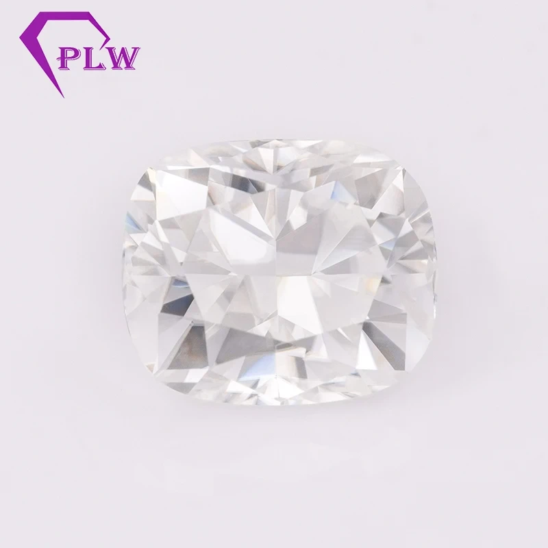 6 * 8 mm 2 ct coussin allongé coupant les pierres Moisanite blanches pour la chaîne cubaine 1