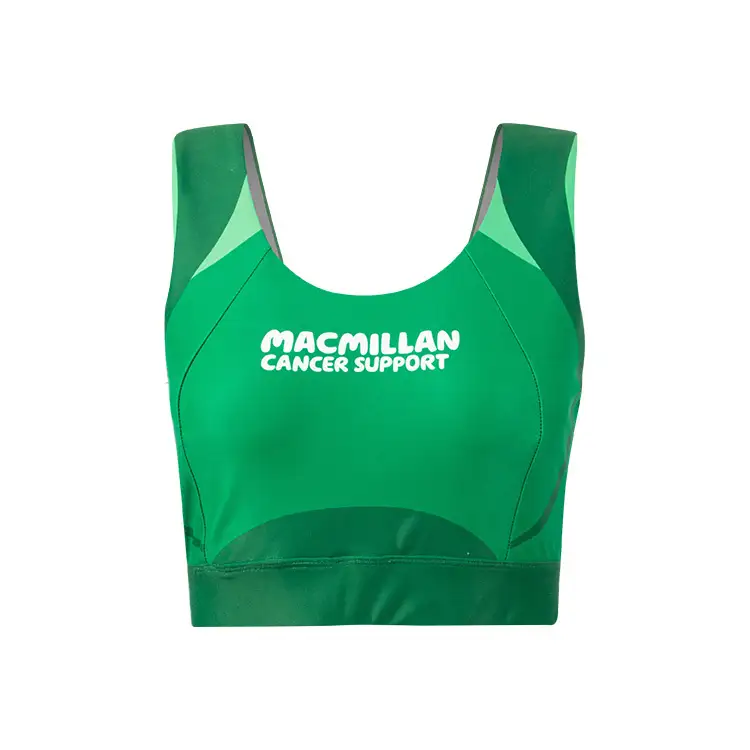 Oiliúint saincheaptha lógó MMA ag rith bra racerback yoga racerback giomnáisiam bra spóirt do mhná 1
