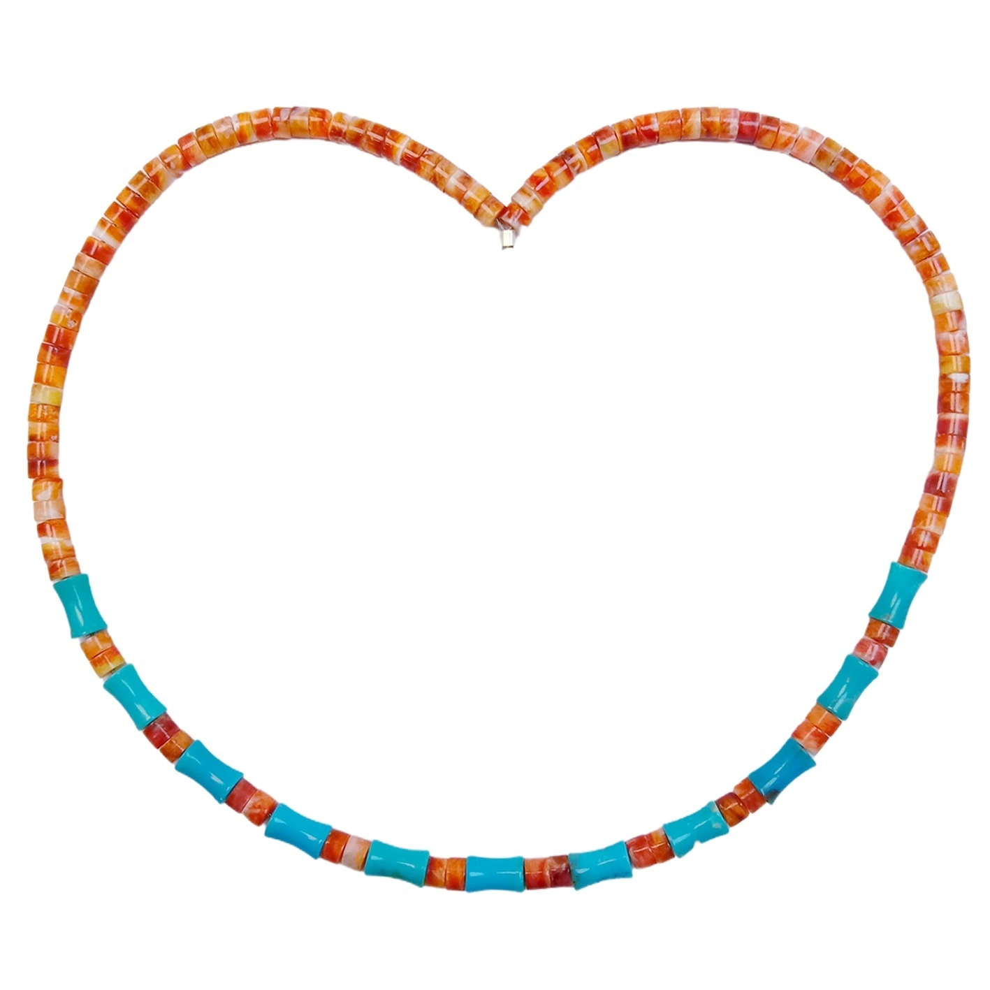 Natural Turquoise And Spiny Oyster 13.8g Necklace High Quality Loose Beads Making Necklace Jewelry 1