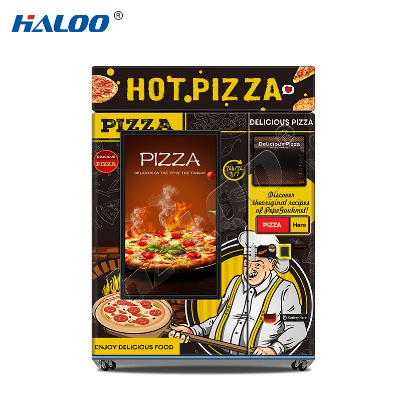 مورد آلات البيع هالو مصنع آلة بيع البيتزا المجمدة 1