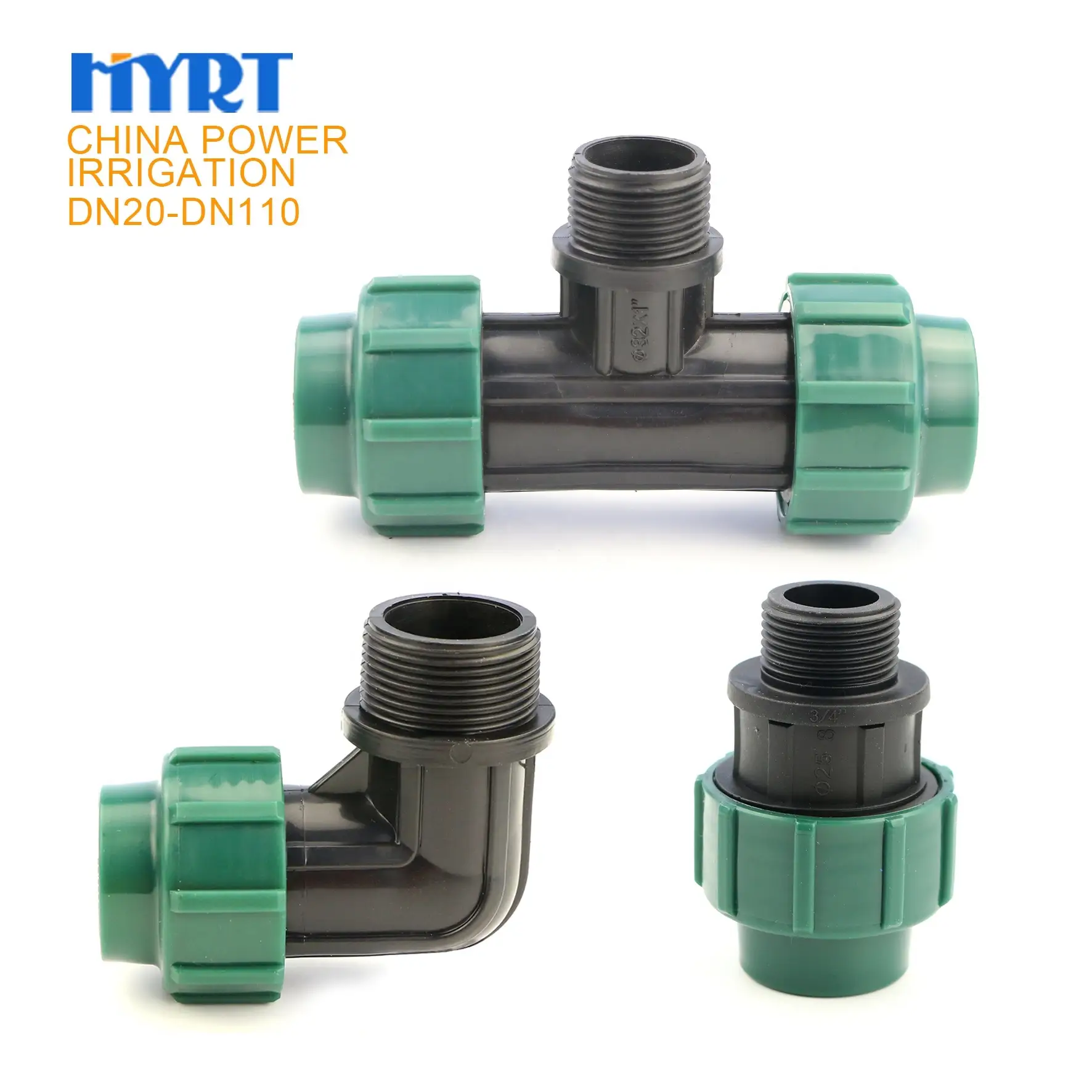 PP Compression Male Threaded Elbow 20-110mm Farm Irrigation 1