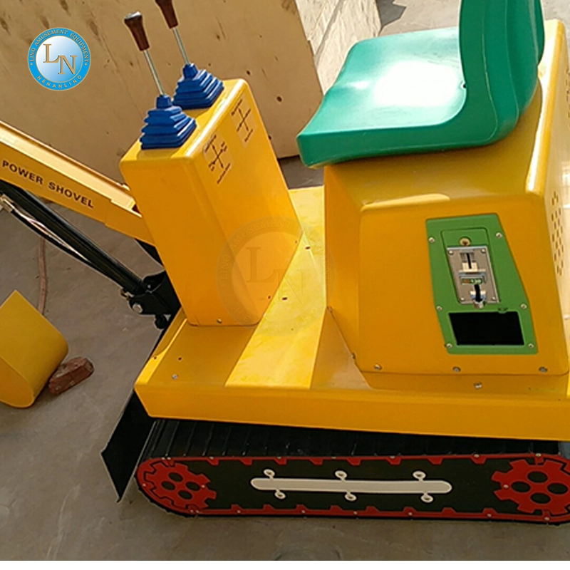 Hydraulic Ride-on Mini Excavator Toy Kids Play Land Amusement Park Facility 1