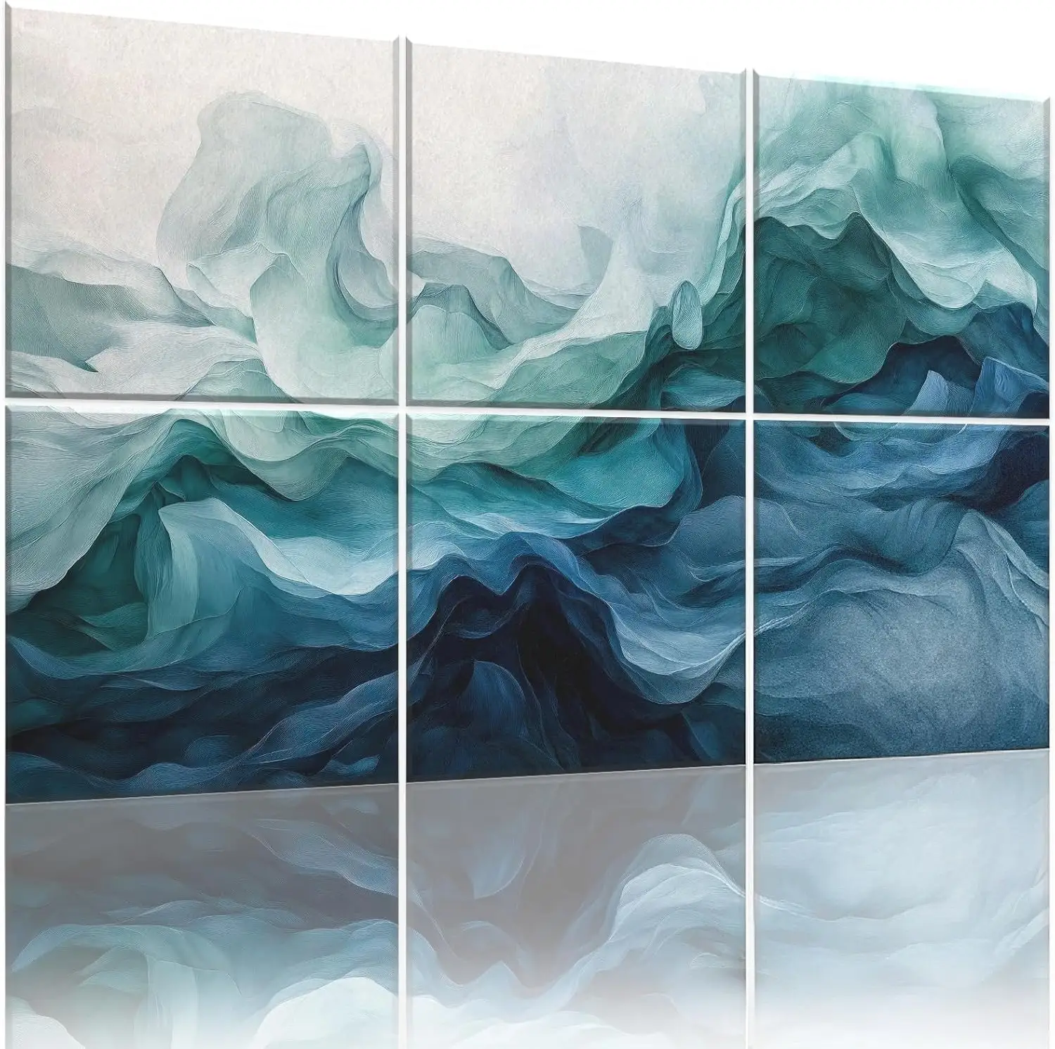 Panneaux muraux acoustiques bleus, lot de 12, 30 x 40 cm, panneaux décoratifs d'absorption acoustique 1