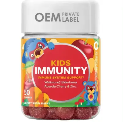 OEM/ODM Kids Multivitamin Gummies w/ Calcium & D3, 30ct 1