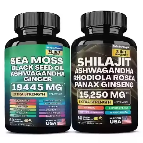 OEM Shilajit & Sea Moss Capsules 60ct - Private Label MOQ500 1