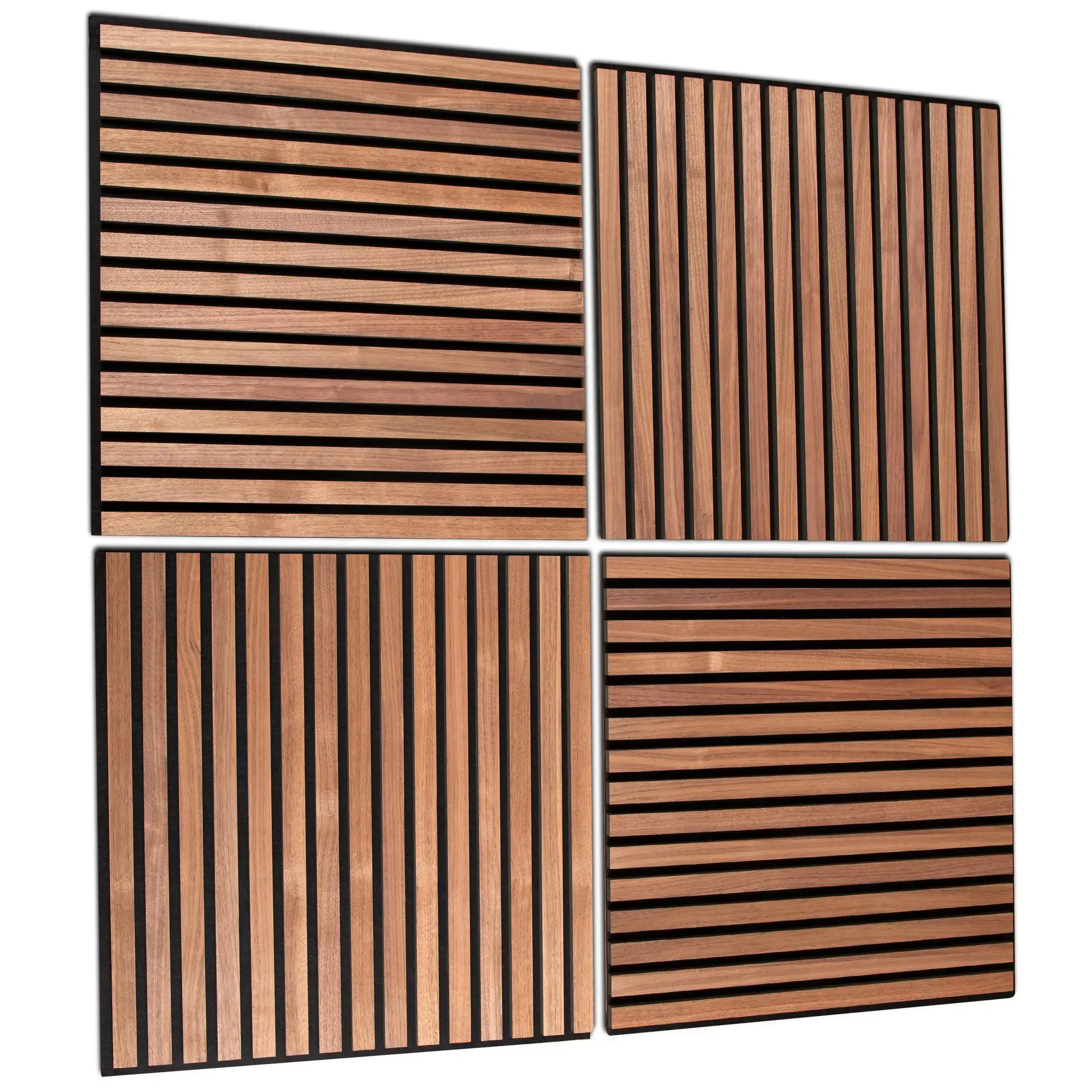 Painéil Balla Fuaimdhíonacha Poileistear Akupanel le Bailchríoch Adhmaid Saincheaptha 1