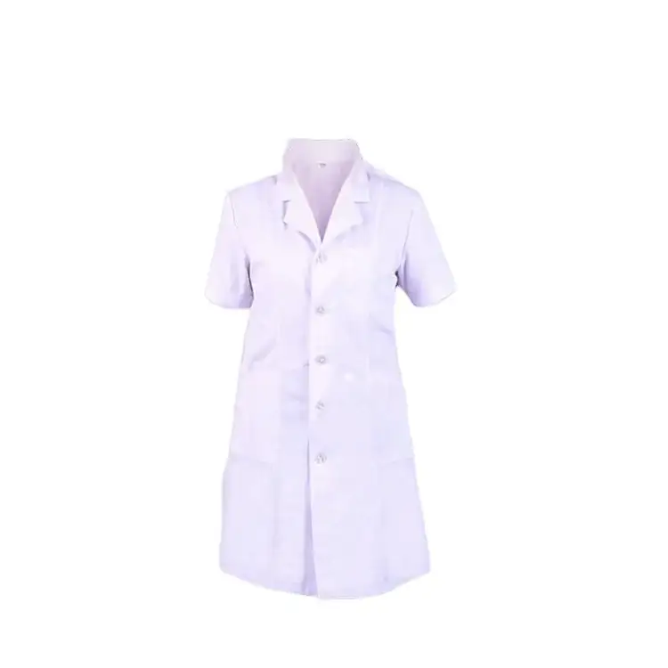 Professional Lab Coats Work Uniform Hospital Nurse Uniform White Laboratory Coats Customized Print Logo 1