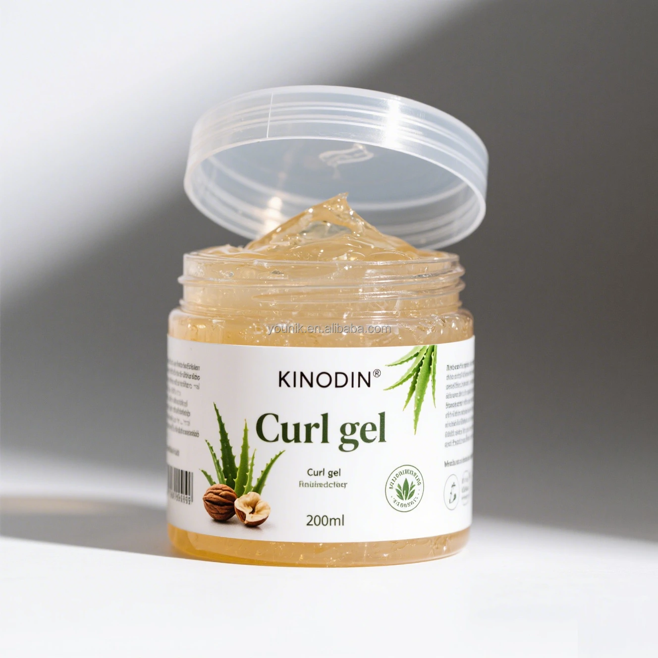 Set Custard Keriting Busa Organik Private Label Semprotan Penata Rambut Tahan Kuat dengan Fitur Anti-kusut untuk Rambut Keriting 1