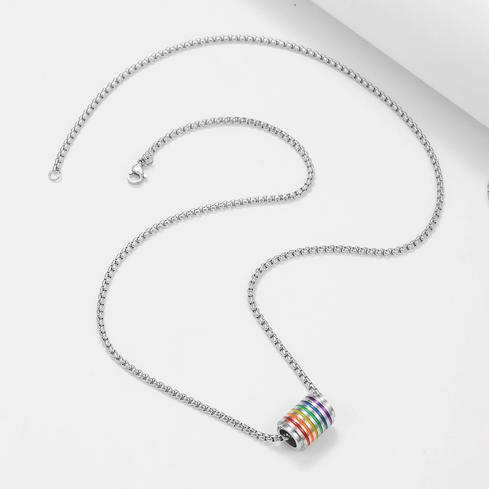 Manufacturer Wholesale Fashion Beautiful Titanium Steel Pendant Necklace Men And Women Universal Beautiful Necklace 1