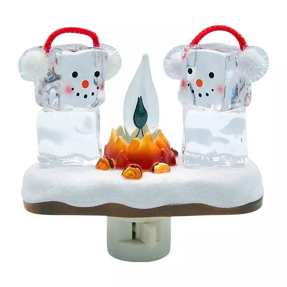 Christmas Resin Night Lights GL-SZ15  Flickering Ghost Bonfire Effect Home Decor with Mystical Atmosphere 1
