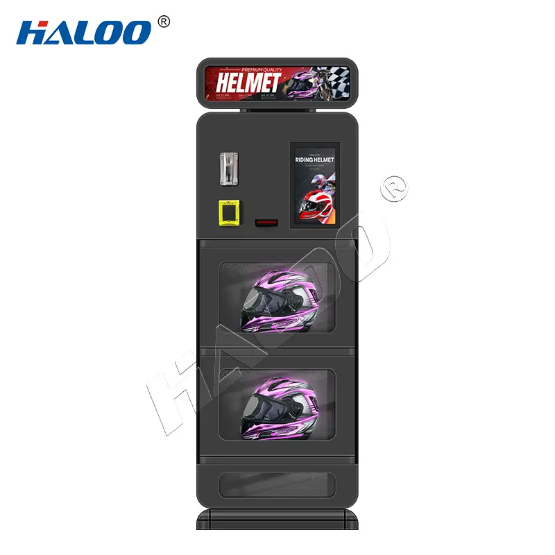 Haloo Smart Self Automatic Dry Cleaning Deodorizing Helmet Cleaning Vendo Machine Motorcycle Helmet Vending Cleaning Machine 1