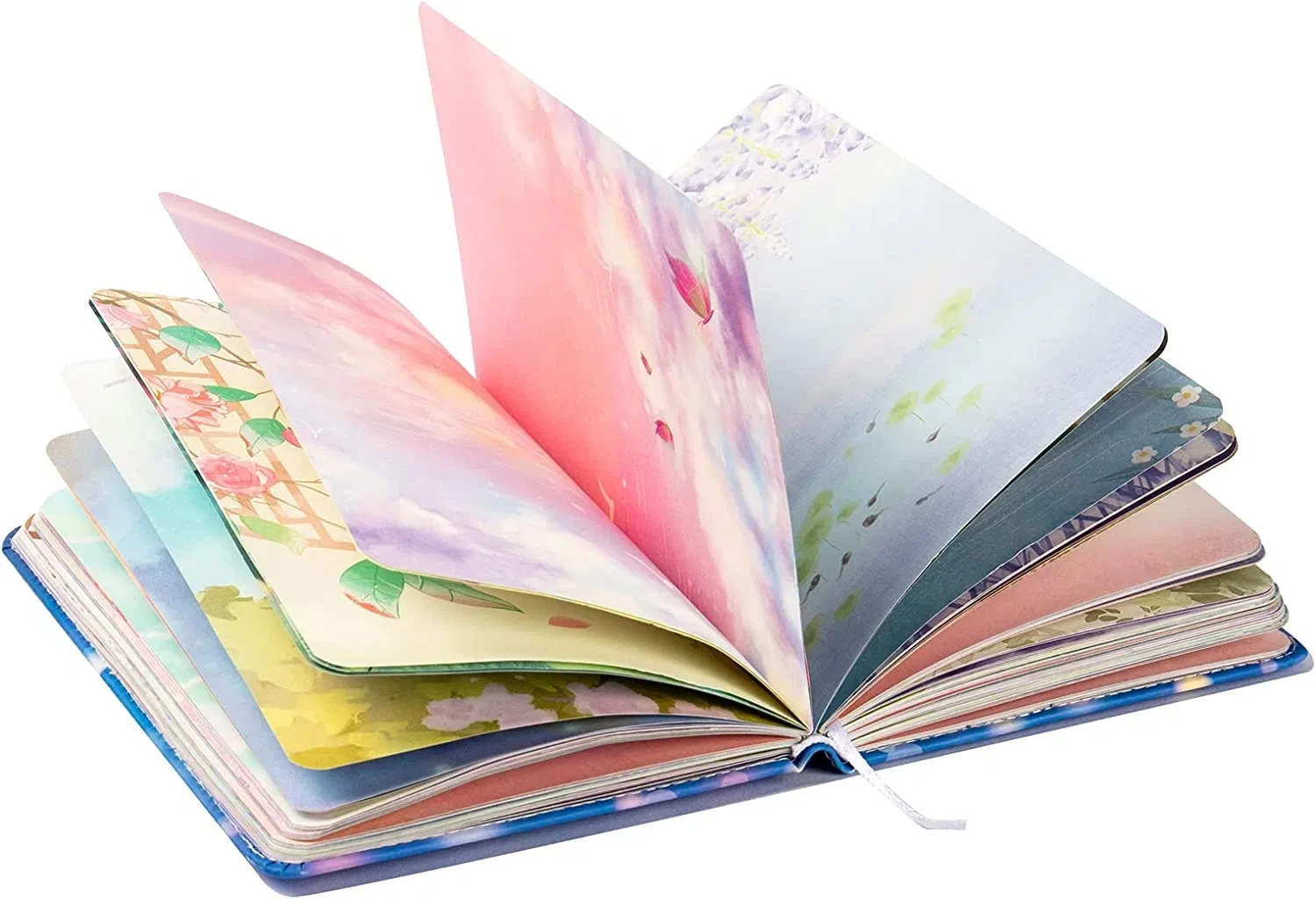 カラフルな空白のライティングジャーナルPUレザーハードカバーノートブック 1