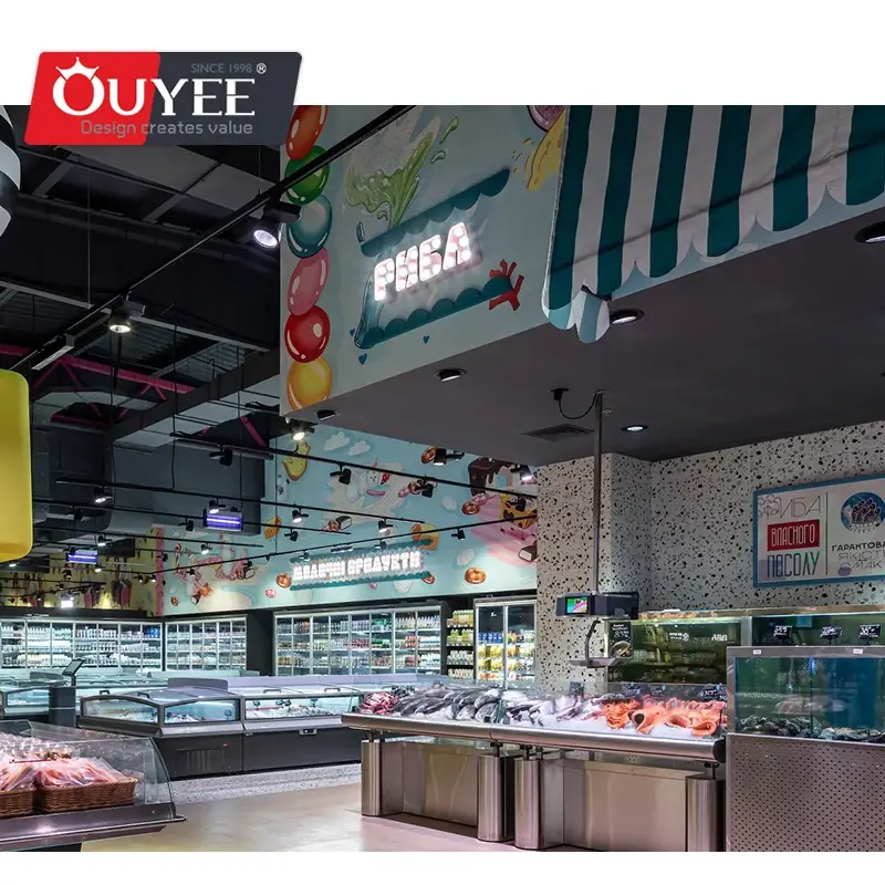Rayonnages gondoles pour supermarchés, rayonnages gondoles sur mesure en gros - Ouyee-1 6