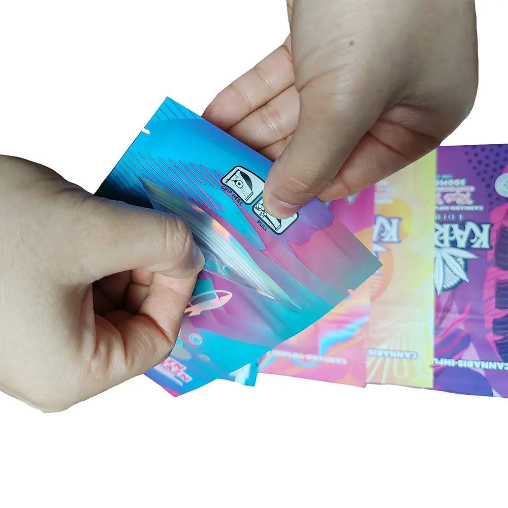 Custom Tobacco Packaging Humidifier Plastic Pouches With Zipper And Window 6