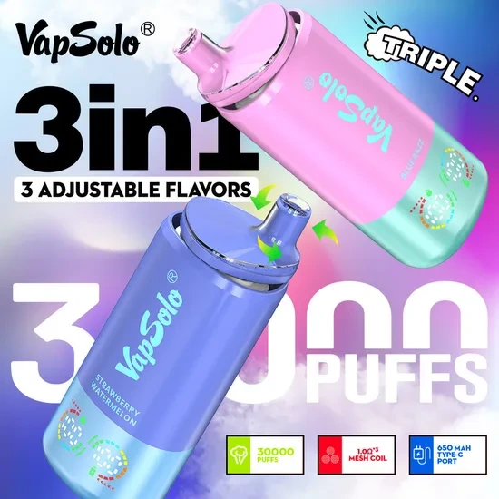 Vapsolo Triple PRO 60K 60000 Puffs 3 in 1 Vape E-cigarette Puff Bar 1
