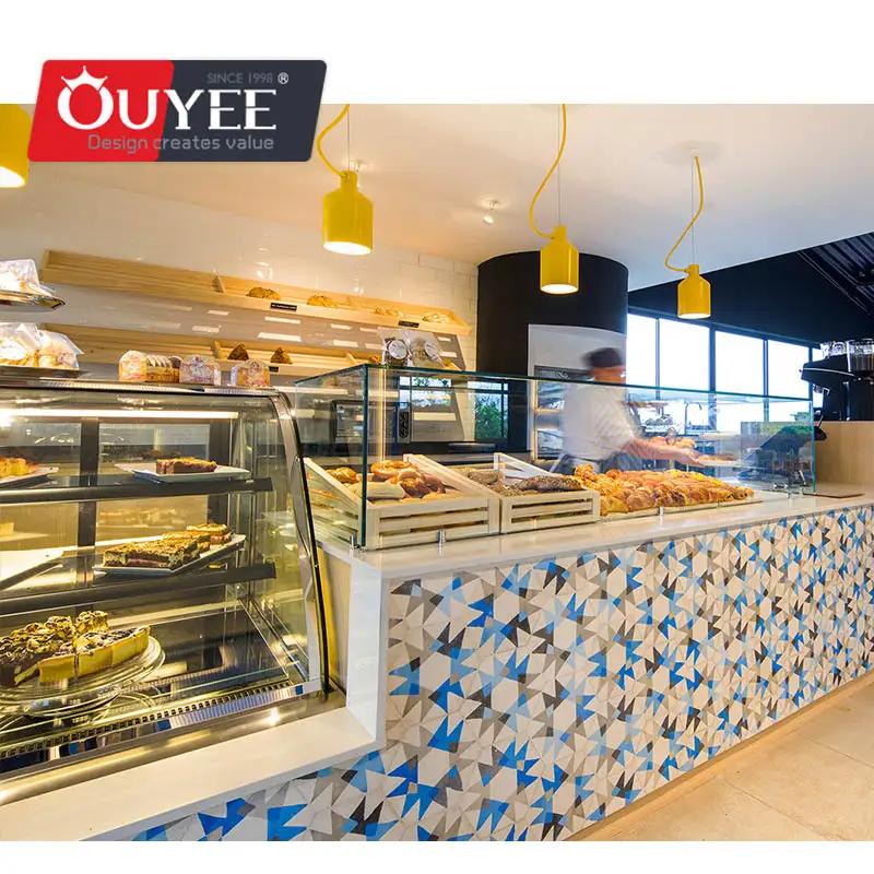 Großhandel mit maßgefertigten, freistehenden Bartheken aus Holz für Bubble-Tea-Läden 1