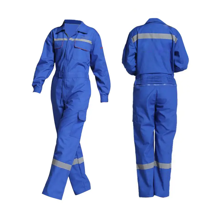 Custom Wholesale Long-Sleeve High-Visibility Reflective Work Coveralls 1
