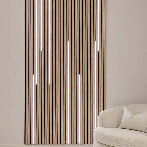 High Quality MDF Wood Slat 3D Acoustic Wall Panel for Interior Decoration 1