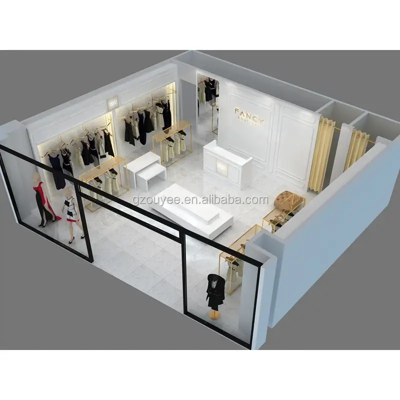 Hängende Kleiderständer für Damenbekleidungsgeschäfte 1