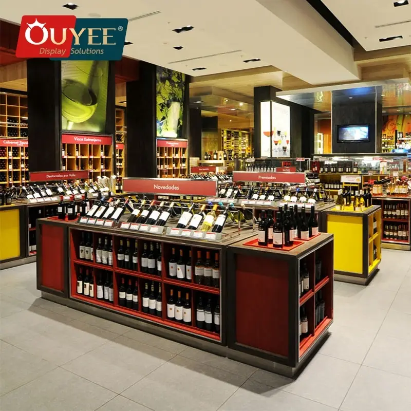 Espositore per bottiglie di vino con pioli in vetro, in legno, plastica e ferro. 1