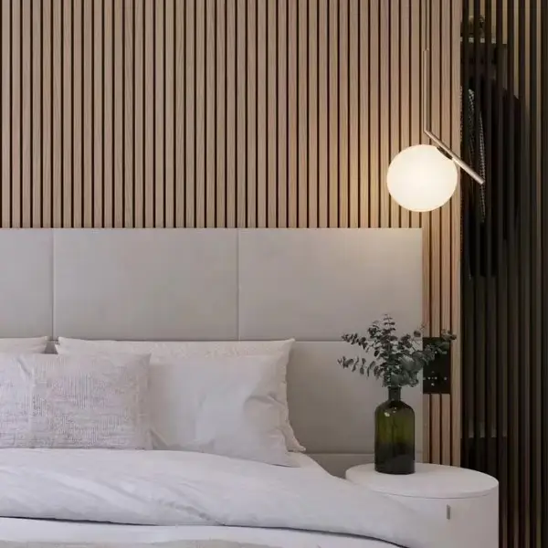 3D Akupanel Wood Slat Acoustic Wall Panels for Office Interior Walls 1