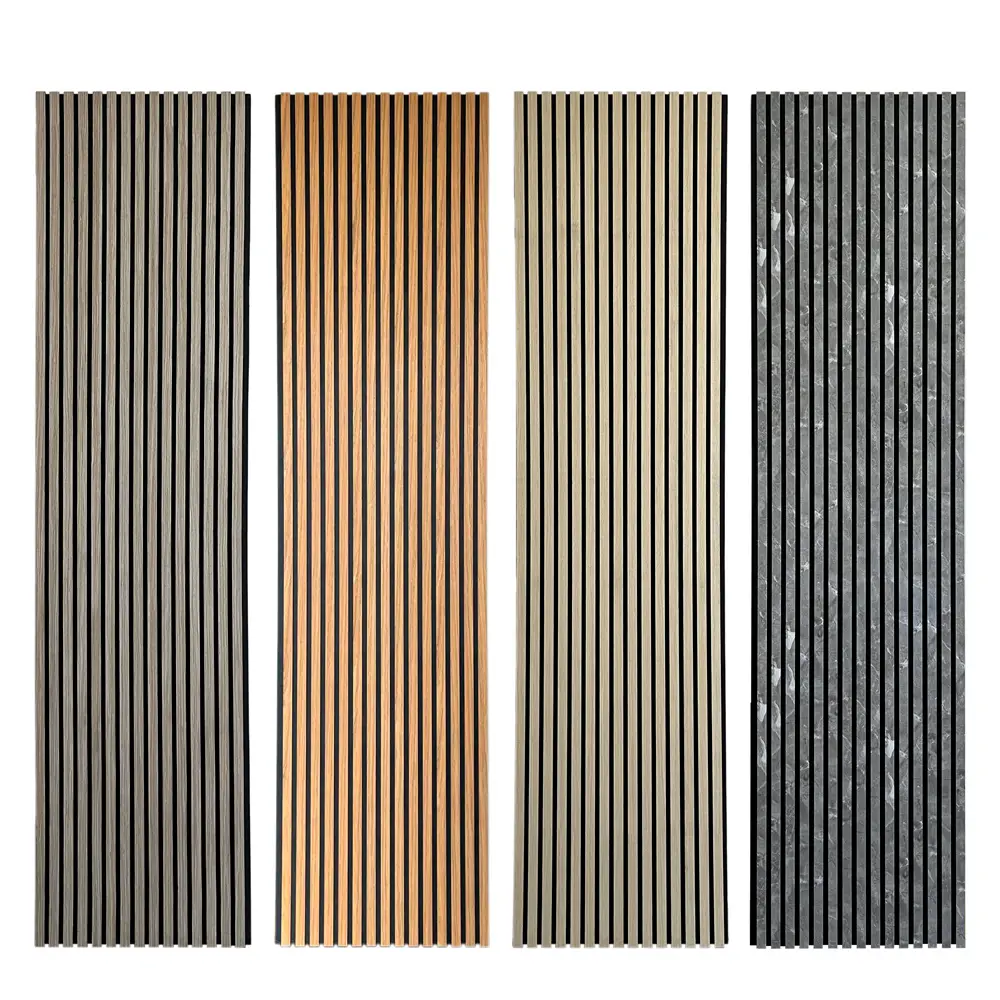Akupanel PET Soundproof High Density MDF Slat Acoustic Wood Wall Panel 1