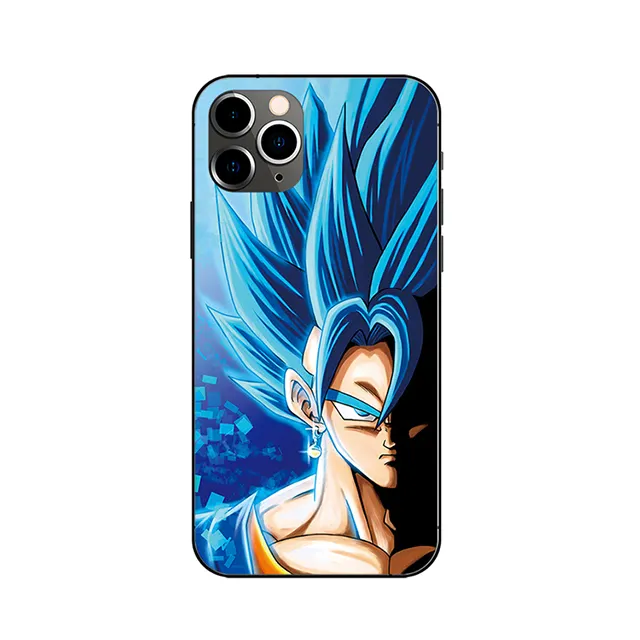 3D Lenticular Anime Phone Case for Apple Series Goku Dragon Ball Design 0.6mm Soft PU Bulk Custom Orders 1