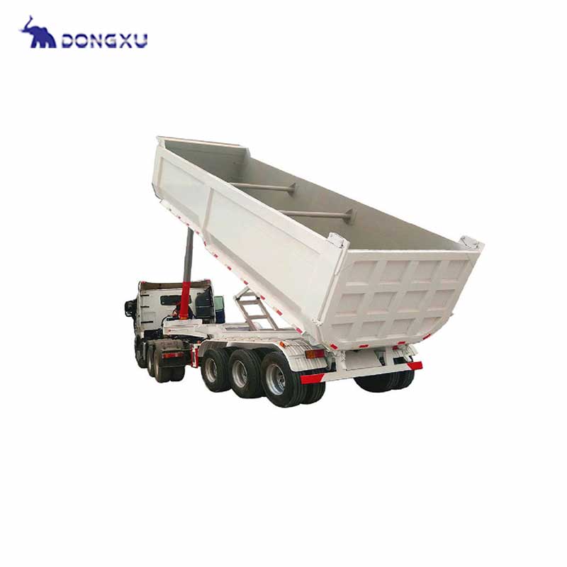 Dongxu 3 Axle 60tons Truck Rear Dump Semi Trailer For Sand Coal Stone Transportation For Sale In Africa 3