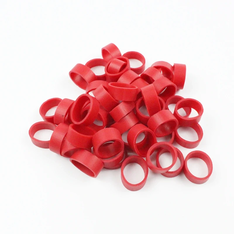Mini elástico rosa cabo redondo de silicone de 0,8 polegadas 1