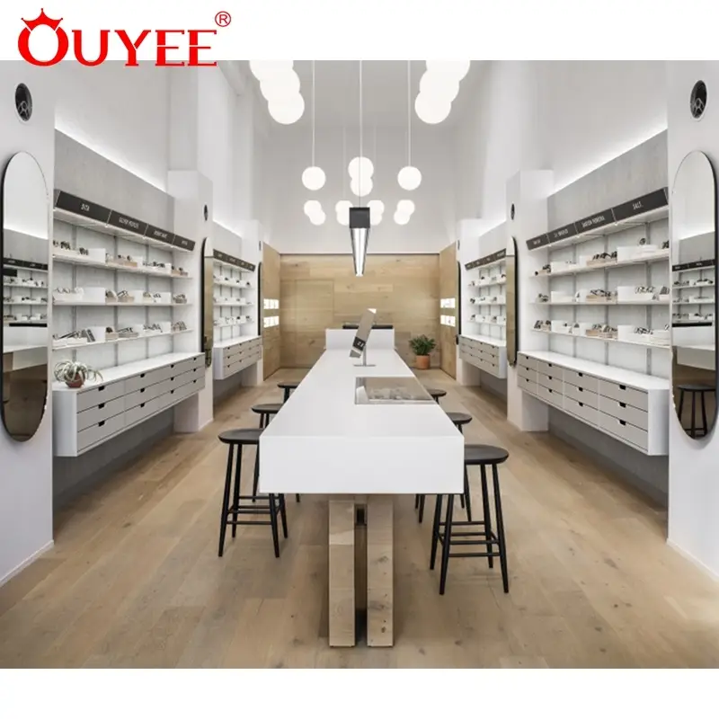 تصميم داخلي لمحلات النظارات وأثاث عرض المتاجر 1