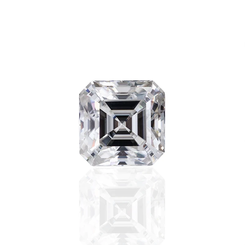 VVS MISSANITE LOBE STONES 1 Carat Asscher Coup Moisanite Blanc D e f Color DIAMONDS LOBE BIELR 1