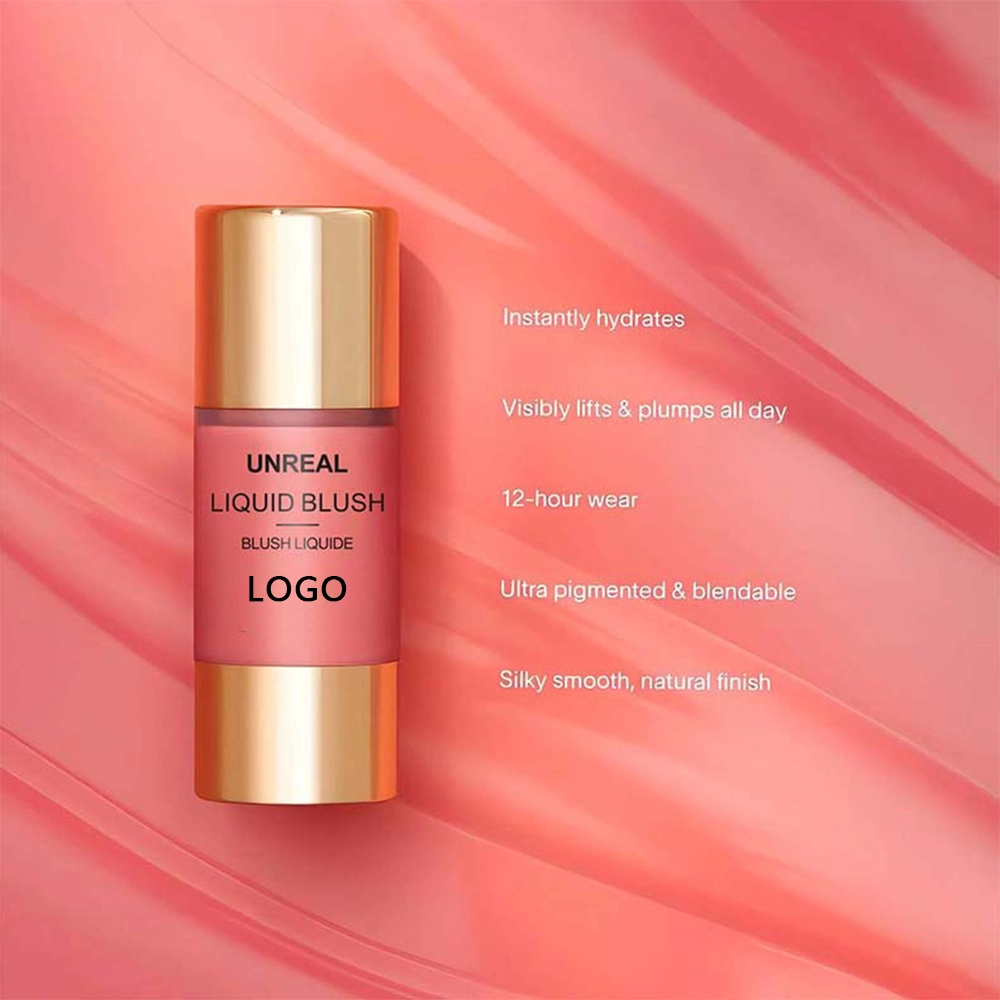 Mlm Custom Makeup Vegan Liquid Blush Cream Lip Eye Cheek Long Lasting Tint Makeup Multiple Colors Liquid Blush 1