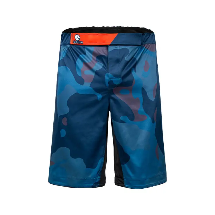 Custom Logo Mma Training Shorts Comfortable Premium Quality High Slit Curved Cutting Jiu Jitsu Bjj Men's Mma Fight Shorts 1