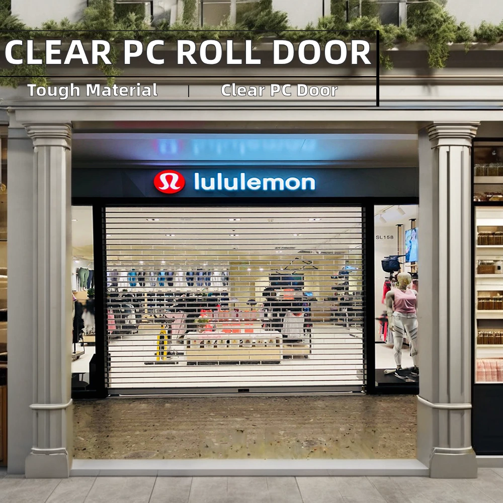 Transparent Rolling Shutter Door for Commercial Spaces 1