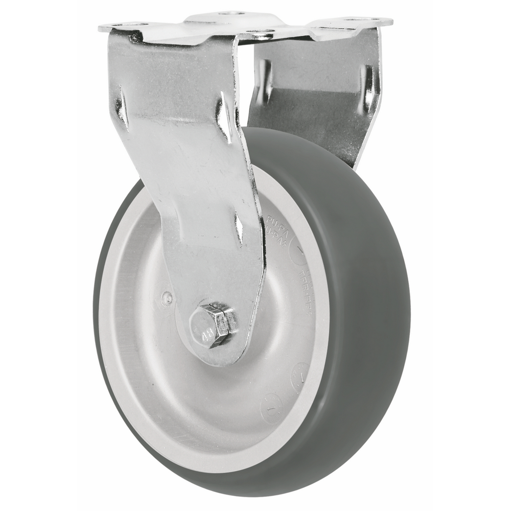 European 4 5 100mm 125mm 100kg Load Capacity European Style Fixed Medium Duty Casters 1