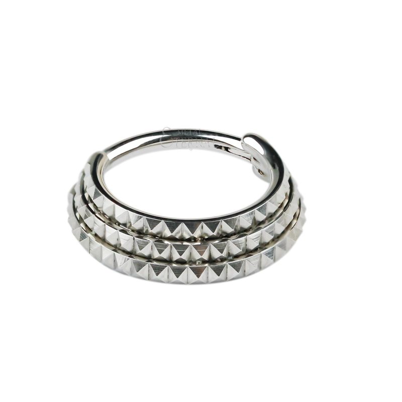 Eternal Astm F136 Titanium Implant Grade Multirow Septum Clicker Piercing 1