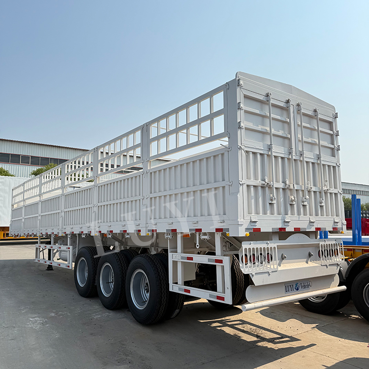 Cargo de 3 ejes Semirropante de carga 80T Transporte de servicio pesado 3