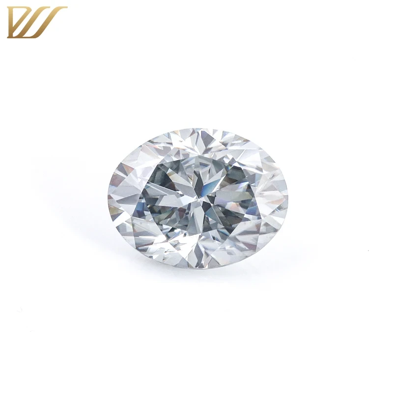 Pretty Loose Diamond Light Grey Color 5x7mm Oval Brilliant Cut Synthetic Moissanite Polished Gray Diamond On Sale 1