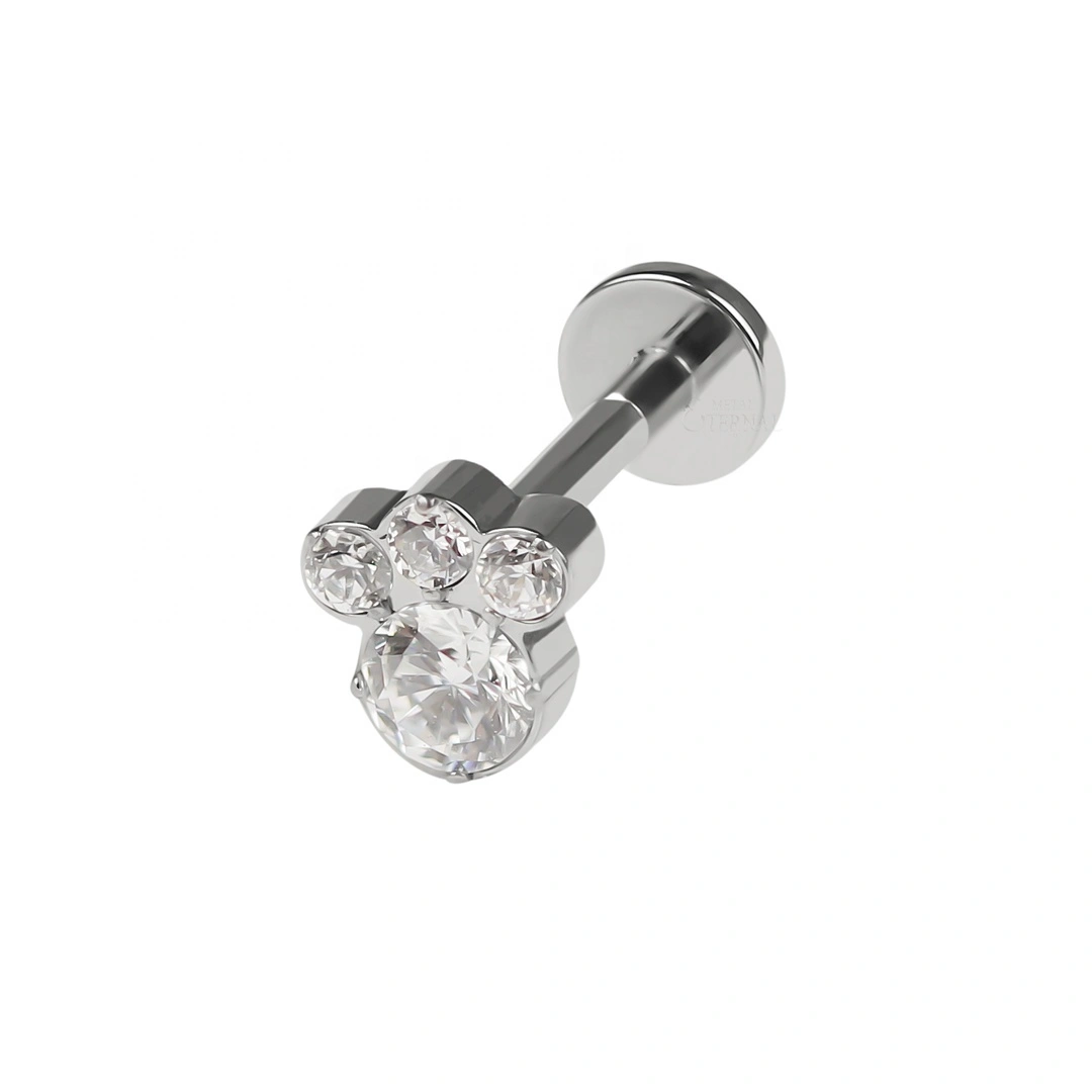Eternal Metal Astm F136 Titanium Piercing Internally Threaded Labret 1