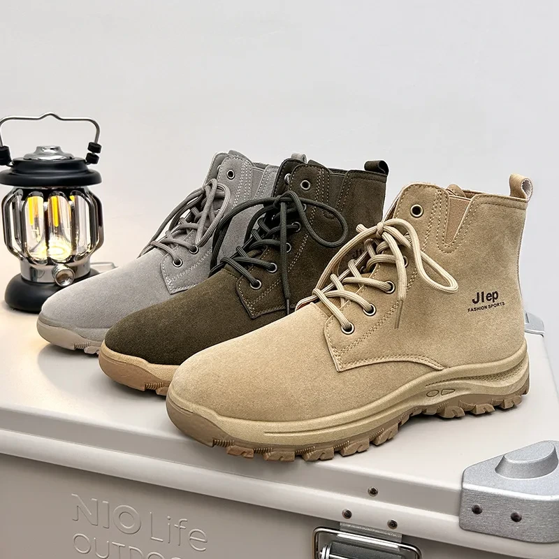 2025 Custom High-top Work Outdoor Work Boots Increased Platform Boots 1