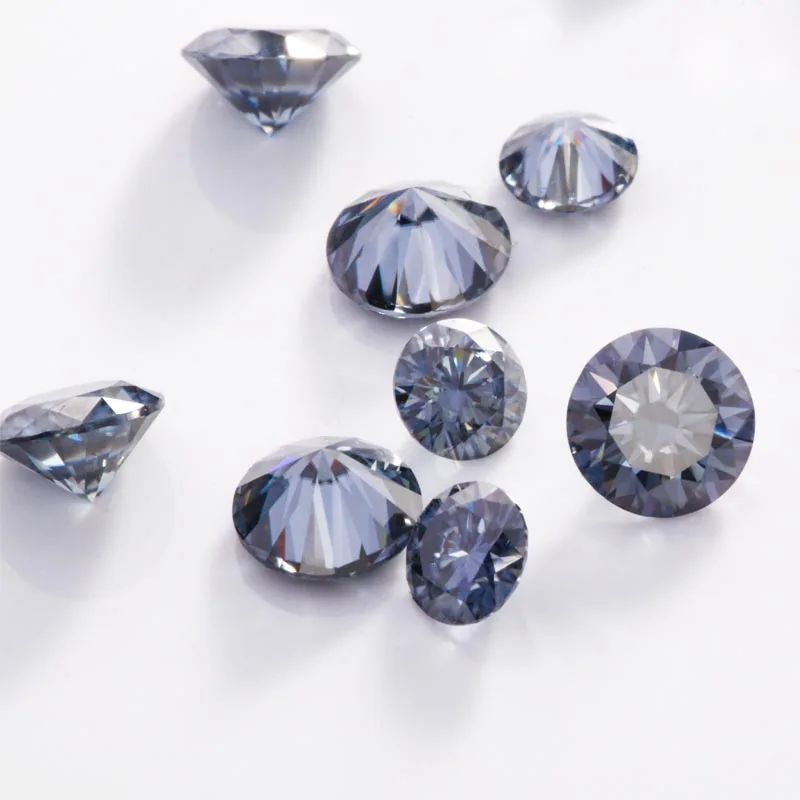 Zertifizierter loser Diamant Herz <000000> Pfeilschliff 6,5 mm Vivid Grey Moissanit Edelstein zur Schmuckherstellung 7