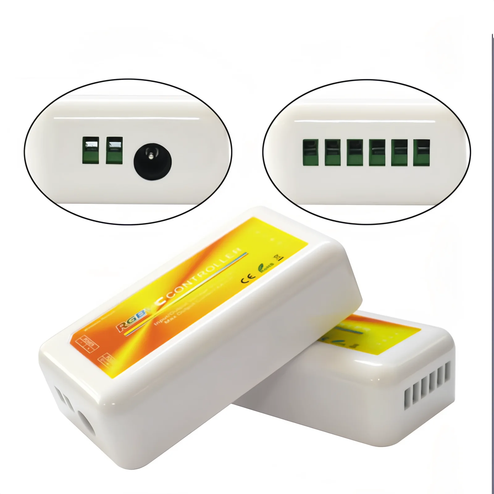 REMOT REMOT REMOT REMOT REMOT REMOT REMOT REMOT REMOT REMOTORER REMOT DÉTOCTRIOLER LED RVCW TOCH, Contrôle sans fil 2,4 g, DC 12-24V, MAX 6A par canal, sortie 360W / 720W, plage de 20 m, pile