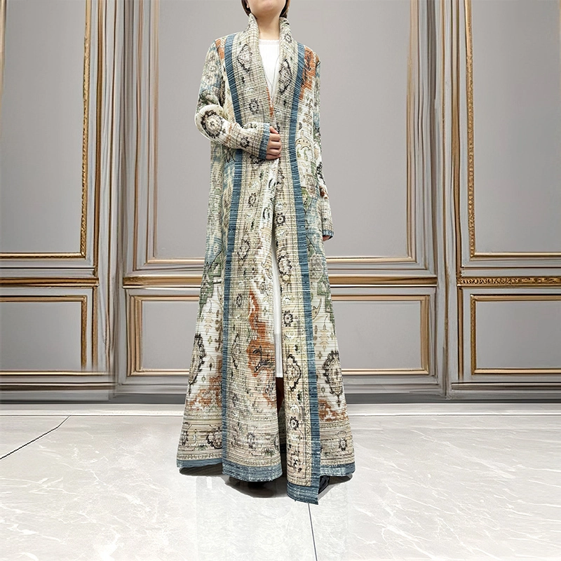 2025 أنيقة زائد الحجم مطوية Abaya - رداء مطبوع تمتد للنساء المسلمين | التصميم التقليدي العربي 1