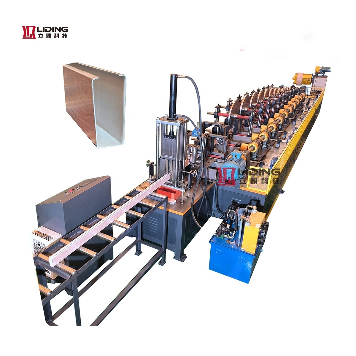 High-performance U Profile Production Open Cell Systems Roll Forming Machine For Ceiling Panels With Suspension System 1