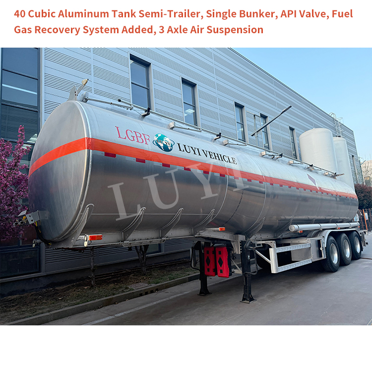 Semi trailer del tanque de combustible de aleación de aluminio | Luyi 4