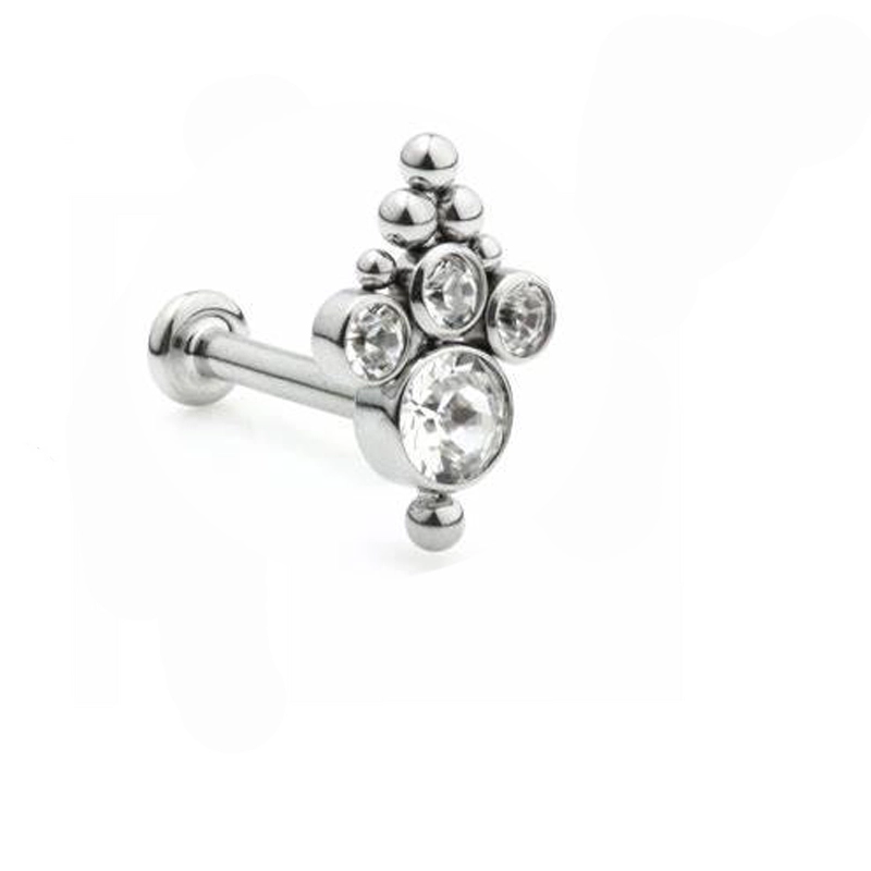 Eternal Metal 16g Astm F136 Implant Grade Titanium Internally Threaded Piercing Lips Stud Jewelry 1