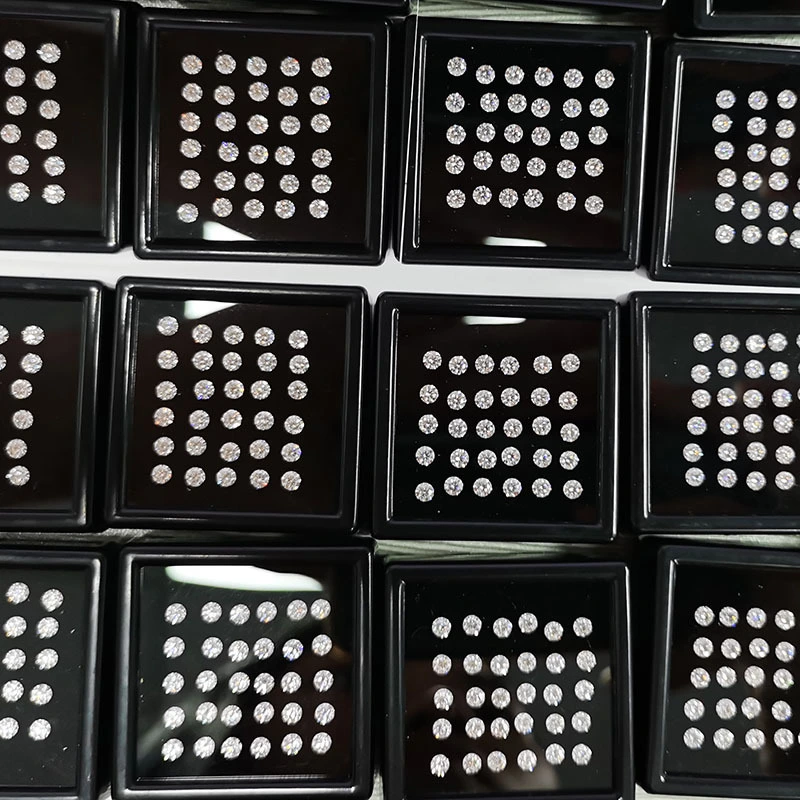 Provence Factory Price $5 Per Carat Gra Round Brilliant Diamond Cut D Color Moissanite Loose Stone 1ct 2ct 3ct 1