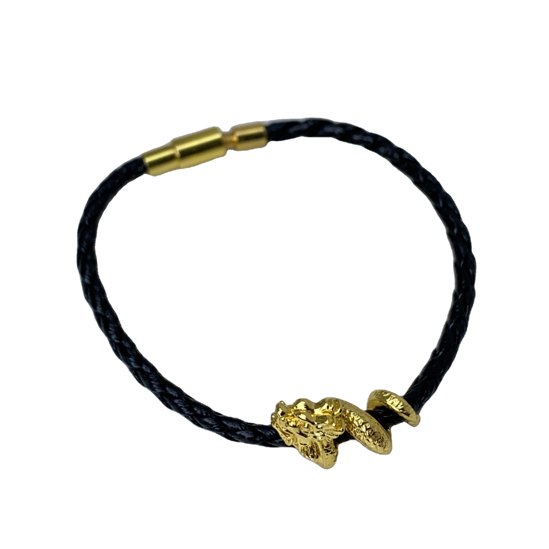 Wholesale Of New Hip-hop Punk Black Leather Bracelets For Men And Women Dragon Luxury Couple Bracelets 1
